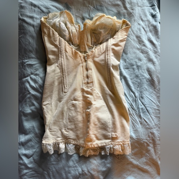 Corde de Paris Open Btm French Lace Girdle Corset. Vintage full length Girdle. - Picture 3 of 13